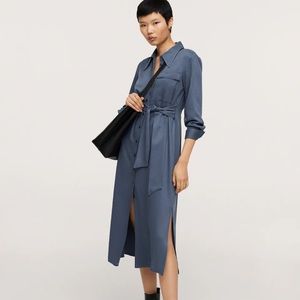 Mango size 0- Bow Shirt Dress